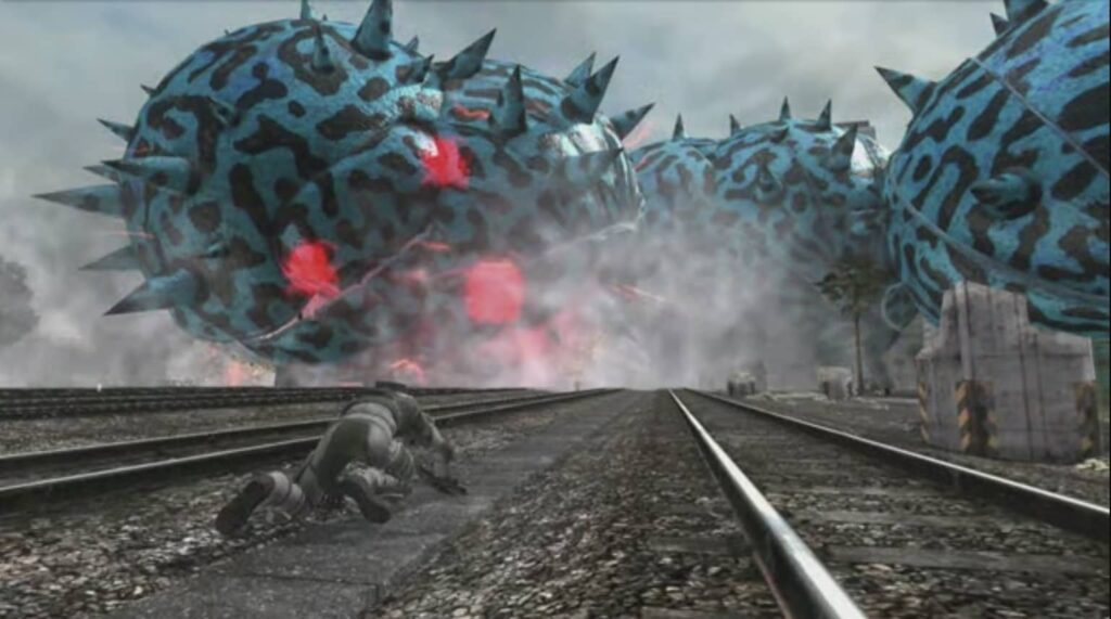 地球防衛軍6より、追加DLC「Lost Days」より、侵略性外来生物γ大型種の画像。